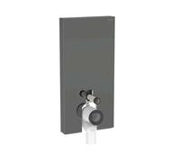 Geberit Monolith Plus - Module sanitaire pour WC au sol, 101 cm, alimentation d’eau par le bas, couleur lave / verre 131.202.JK.7