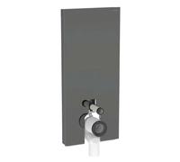 Geberit Monolith Plus - Module sanitaire pour WC au sol, 114 cm, alimentation d’eau par le bas, couleur lave / verre 131.233.JK.7