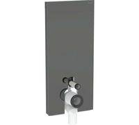 Geberit Monolith Plus - Module sanitaire pour WC au sol, 114 cm, alimentation d’eau par le bas, couleur lave / verre 131.233.JK.7