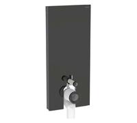 Geberit Monolith Plus - Module sanitaire pour WC sur pied, 114 cm, arrivée d'eau par le bas, noir / verre 131.233.SJ.7