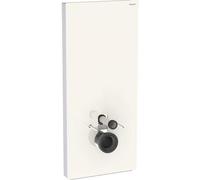 Geberit Monolith PLUS module sanitaire pour WC suspendu, 114cm, entrée deau derrière au centre, avec tubulure de raccordement, 131.231.JL.7, Couleur: Gris sable de verre / Aluminium