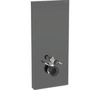 Geberit Monolith Plus - Module sanitaire pour WC suspendus, 114 cm, alimentation d’eau par le bas, couleur lave / verre 131.231.JK.7
