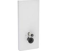 Geberit Monolith PLUS module WC 131231TD7 114 cm entrée arr./tubulure verre blanc/aluminium brossé