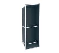Geberit - Niche murale avec étagères, 30x80x14 cm, gris foncé 154.291.00.1