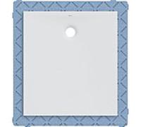Geberit Olona receveur de douche rectangulaire 550910001 blanc / mat, 100 x 90 x 4 cm