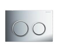 Geberit Omega20 bouton de chasse d'eau pour WC chrome brillant-chrome mat 115.085.KH.1
