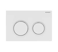 Geberit Omega20 - Plaque de déclenchement, blanc 115.085.11.1