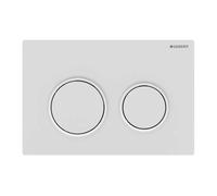Geberit Omega20 - Plaque de déclenchement, blanc mat 115.085.01.1