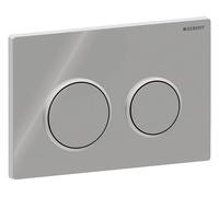 Geberit Plaque de déclenchement Omega20 pour WC - chrome brillant/chrome mat 115.085.KH.1