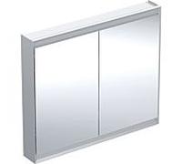 Geberit Armoire de toilette ONE ComfortLight 2 portes en saillie 105x90x15 cm Aluminium anodisé