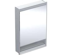 Geberit ONE armoire de toilette avec ComfortLight, 1 porte, avec niche, encastrée, aluminium anodisé, 60x90cm, 505820001, Exécution: ButÃ©e Ã gauche - CM