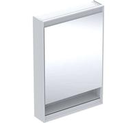 Geberit ONE - Armoire miroir avec éclairage LED, 60x90x15 cm, charnières à droite, avec de la niche, blanc 505.831.00.2