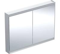 Geberit Armoire de toilette ONE – 2 portes, ComfortLight, 120x90x15 cm, aluminium anodisé