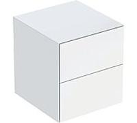 Geberit One armoire latérale 505077001 45x49,2x47cm, 2 tiroirs, blanc / laqué brillant