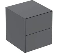 Geberit ONE armoire latérale avec deux tiroirs, 45x49,2x47cm, 505.077.00, 505.077.00.3, Couleur: laque de lave matte
