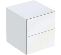 Geberit ONE armoire latérale avec deux tiroirs, 45x49,2x47cm, 505.077.00, 505077001, Couleur: laqué blanc brillant - CM
