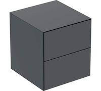 Geberit One armoire latérale 505077008 45x49,2x47cm, 2 tiroirs, noir mat
