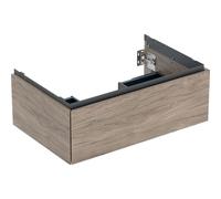 Geberit ONE armoire sous lavabo, 1 tiroir, 74x26,6x47cm, 505.072.00.6, Couleur: Structure en bois de noyer hickory / mélamine