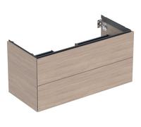 Geberit ONE armoire sous lavabo, 2 tiroirs, 103,6x50,4x47cm, 505.264.00.5, Couleur: ChÃªne / mÃ©lamine structure bois