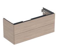 Geberit ONE armoire sous lavabo, 2 tiroirs, 118,4x50,4x47cm, 505265005, Couleur: ChÃªne / mÃ©lamine structure bois - CM