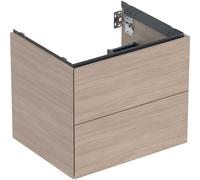 Geberit ONE armoire sous lavabo, 2 tiroirs, 59,2x50,4x47cm, 505.261.00.5, Couleur: ChÃªne / mÃ©lamine structure bois
