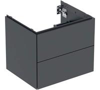Geberit One meuble sous-vasque 505261008 59,2 x 50,4 x 47 cm, noir mat, 2 tiroirs