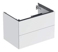 Meuble bas pour lavabo Geberit ONE 2 tiroirs L75cm P47cm Blanc mat - GEBERIT 505.262.00.2