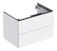 Geberit ONE - Meuble sous lavabo 74x50x47 cm, 2 tiroirs, blanc brillant 505.262.00.1