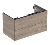 Geberit ONE armoire sous lavabo, 2 tiroirs, 88,8x50,4x47cm, 505263006, Couleur: Structure en bois de noyer hickory / mélamine - CM