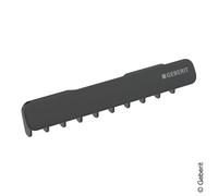Geberit ONE - Couvercle de vidange de lavabo avec vidage horizontal, insert de faîtage, noir mat 505.082.14.1