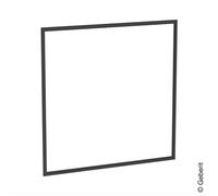 Geberit Cadre de finition ONE 600 x 930 mm pour armoire à glace encastrée - Noir mat 505.841.00.3