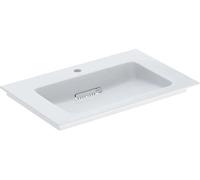 Geberit One CleanDrain lavabo 90x48 cm rectangulaire de meuble blanc brillant 505.006.00.1