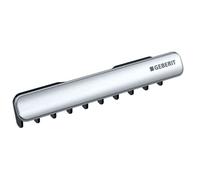Geberit ONE - Couvercle de vidage pour lavabos avec sortie horizontale, insert de crête, blanc alpin 245.451.11.1