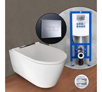 Geberit ONE Cuvette suspendue en set complet, avec bâti-support neeos,, 500202JT1+16601CR#SET,