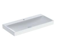 Geberit ONE - Lavabo 105x48x14 cm, sans trop-plein, avec trou pour robinetterie, KeraTect, blanc 505.020.01.4