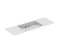 Geberit Lavabo mural ONE 500392013, 120x40cm, sans trou robinetterie, trop-plein, blanc brillant