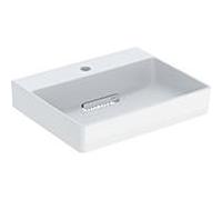 Geberit Lavabo One 505.019.00.1 50×41 cm encastrée blanc, trou au centre, trop-plein caché