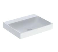 Geberit ONE - Lavabo 60x48x14 cm, sans trop-plein, sans trou pour robinetterie, KeraTect, blanc 505.021.01.1