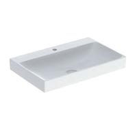 Geberit ONE - Lavabo 75x48x14 cm, sans trop-plein, avec trou pour robinetterie, KeraTect, blanc 505.020.01.2
