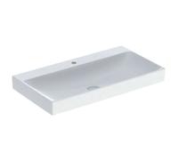 Geberit ONE - Lavabo 90x48x14 cm, sans trop-plein, avec trou pour robinetterie, KeraTect, blanc 505.020.01.3