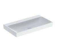 Geberit ONE - Lavabo 90x48x14 cm, sans trop-plein, sans trou pour robinetterie, KeraTect, blanc 505.021.01.3