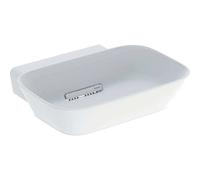 Geberit ONE lavabo à poser en forme de coupe, sortie horizontale, blanc mat, 50x15,4x42,5cm, 505.052.00.1, Exécution: sans trou de robinet