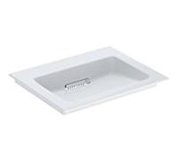 Geberit Meuble-lavabo One 60x48 cm – sans trou pour robinetterie, sans trop-plein, KeraTect blanc