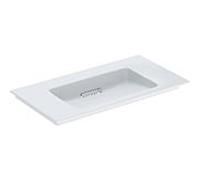 Geberit One meuble lavabo 505005001 90 cm, sans trou pour robinetterie ni trop-plein, blanc KeraTect/couvercle blanc