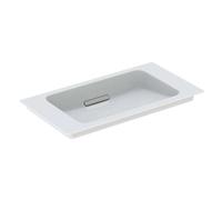 Geberit Plan vasque ONE 500391011 75×13×40 cm sans trou, trop-plein caché Blanc Keratect