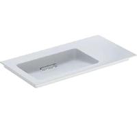Geberit ONE lavabo pour meubles, sortie horizontale, surface de rangement à droite, 90x13,1x47,5cm, 505.008.00.1