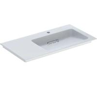 Geberit ONE lavabo pour meubles, sortie horizontale, surface de rangement à gauche, 90x13,1x47,5cm, 505.009.00.1
