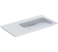 Geberit ONE lavabo pour meubles, sortie horizontale, surface de rangement à gauche, 90x13,1x47,5cm, 505.013.00.1