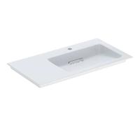 Geberit ONE lavabo pour meubles, sortie horizontale, surface de rangement à gauche, 90x13,1x47,5cm, 505009001, Exécution: trou de robinetterie à droite - CM