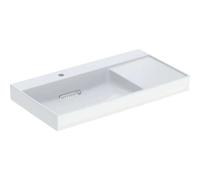 Geberit ONE lavabo sortie horizontale, surface de rangement à droite, 90x14,2x48cm, 505039001, Exécution: trou de robinetterie à gauche - CM